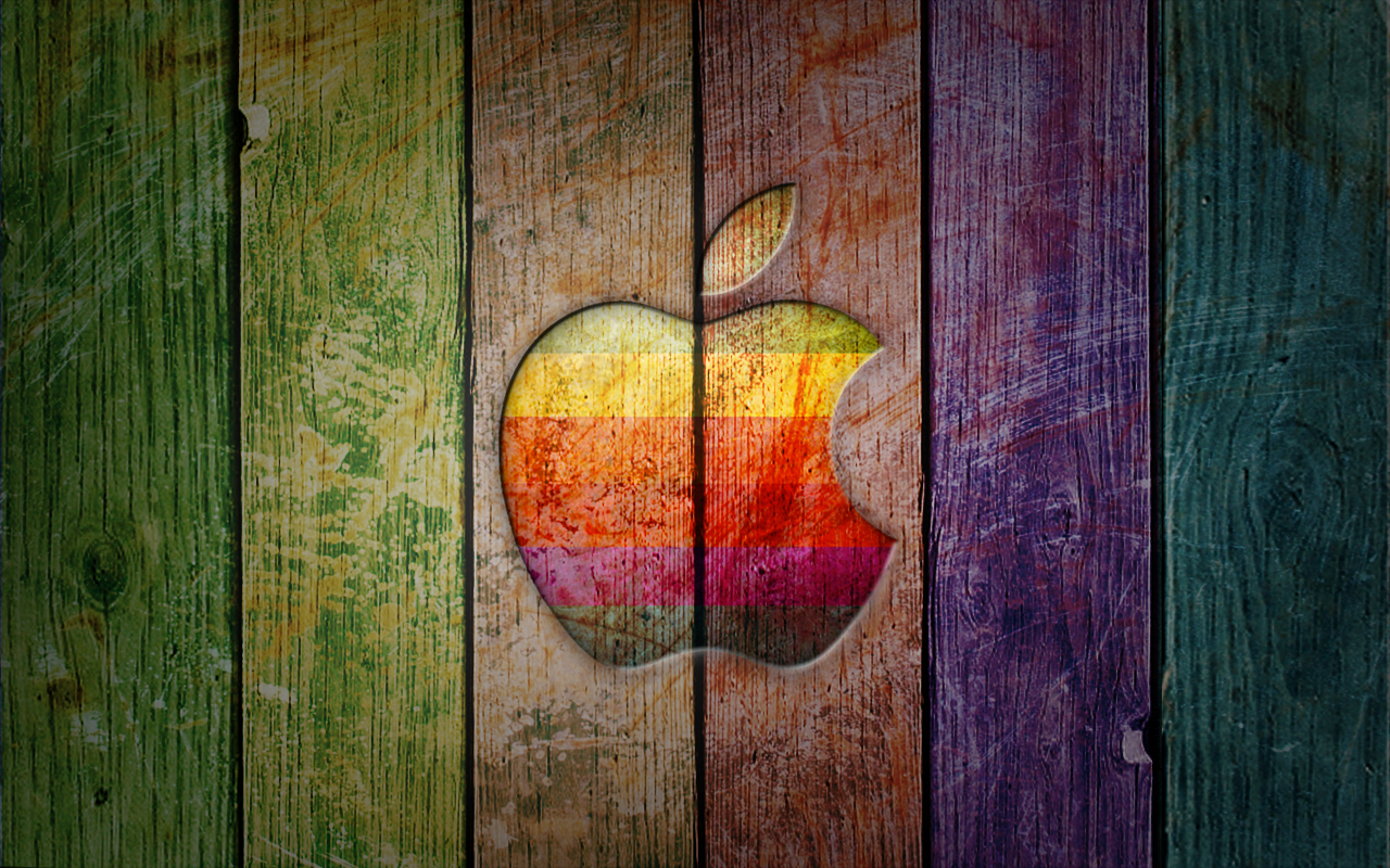 wallpapers, apple, Rainbow, tree