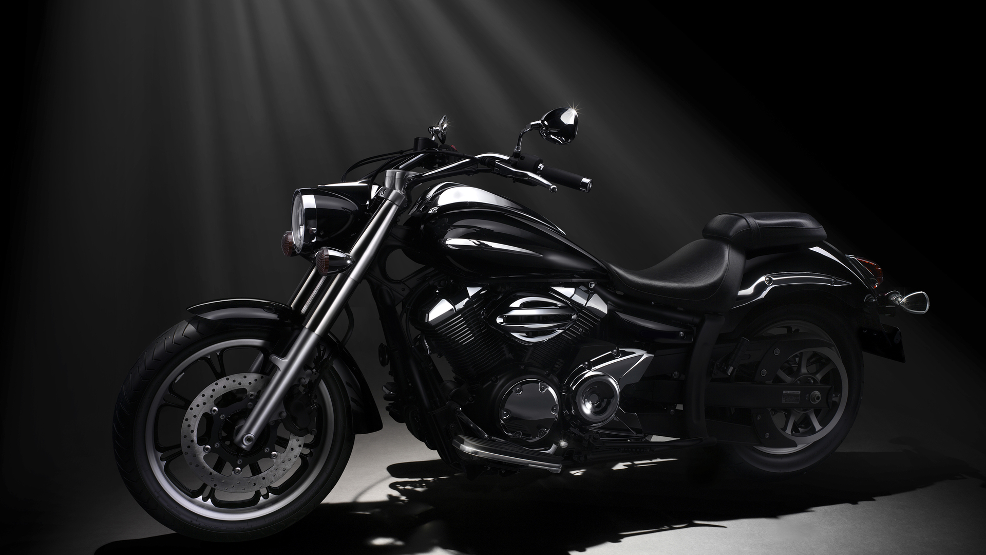 Download wallpaper: black motorcycle, desktop wallpapers, large