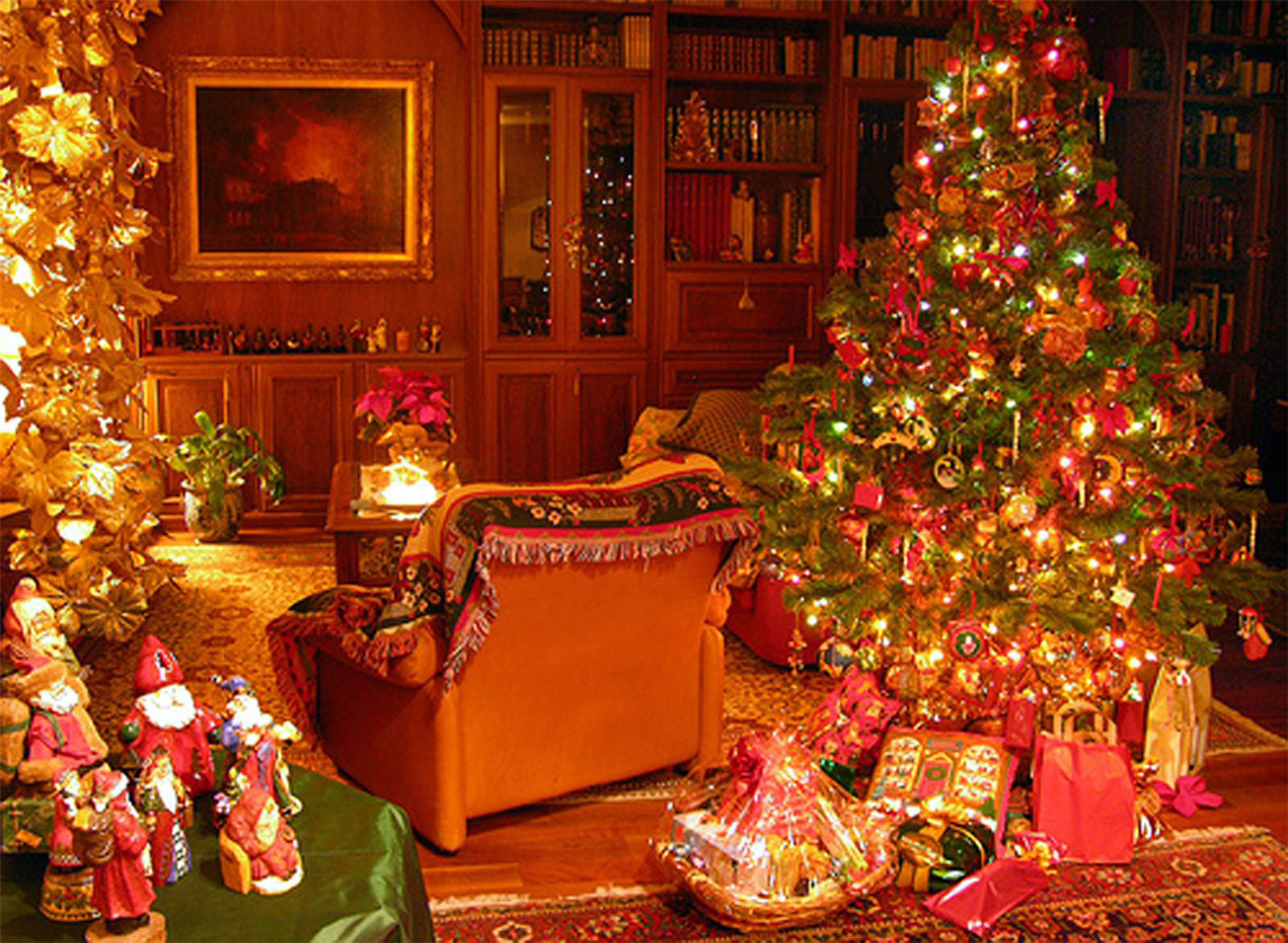 New Year desktop wallpapers, Christmas tree, download photo, car wallpaper